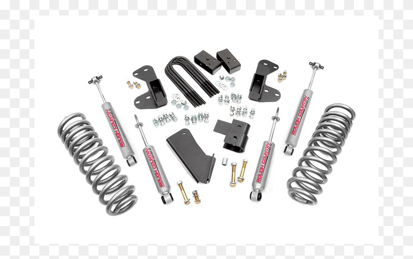 701x467 Rough Country Suspension Systems Barber, Spiral, Coil, Adapter Descargar Hd Png