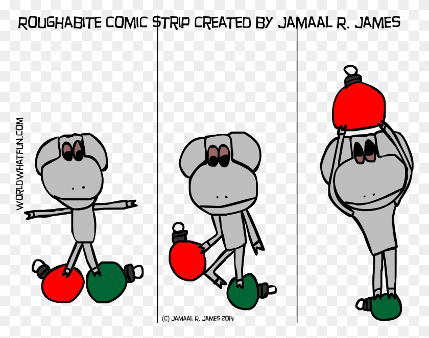 2155x1668 Комикс Roughabite, Созданный Jamaal R Cartoon, Crowd Hd Png Download