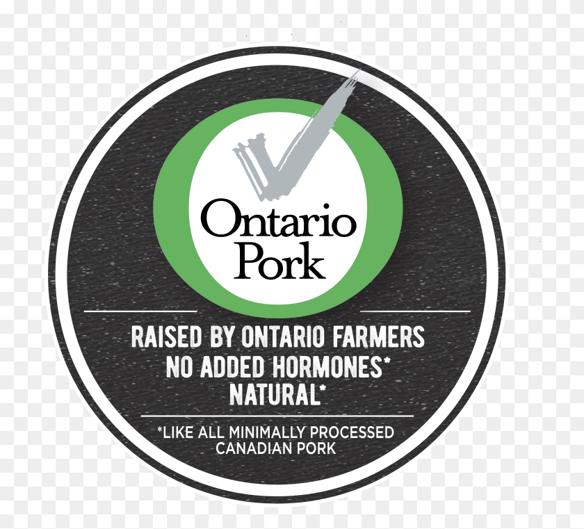 715x701 Round Attribute Ontario Pork, Label, Text, Poster HD PNG Download