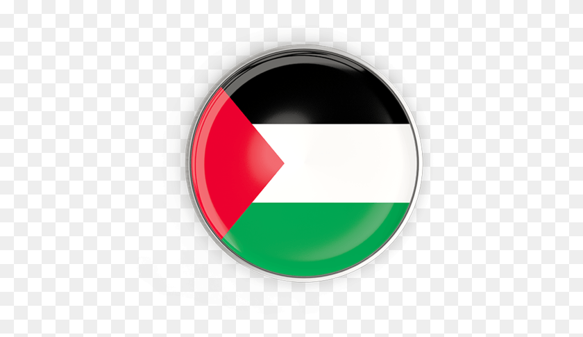 500x425 Round Button With Metal Frame Circle Flag Of Jordan, Symbol, Tape, Logo HD PNG Download
