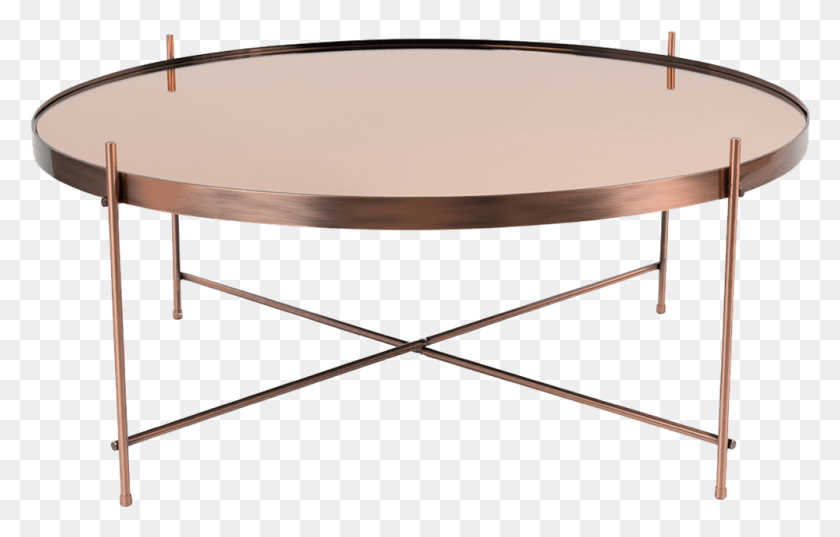1000x612 Round Coffee Table Copper, Furniture, Coffee Table, Bow HD PNG Download