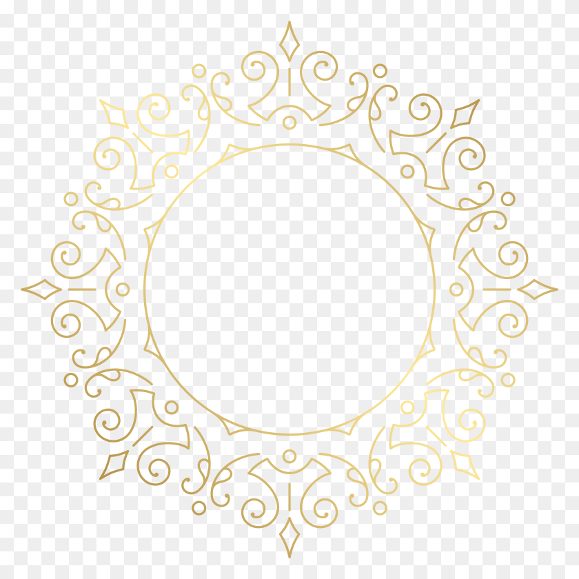 7925x7925 Round Decorative Border Clip Art Image, Oval, Pattern, Text HD PNG Download