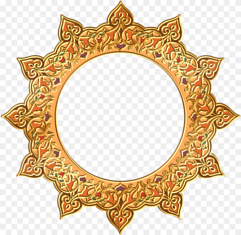 Round Frame Picture Arts Islamic Circle Design, Accessories, Photography, Oval, Pattern Clipart PNG