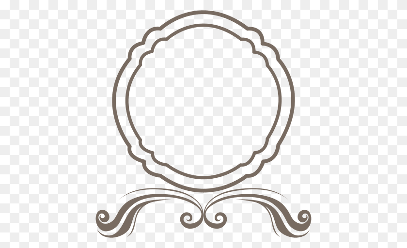 Round Frame Swirls Decoration, Oval, Pattern, Home Decor Transparent PNG