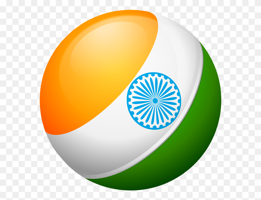 587x586 Png Круглый Флаг Индии