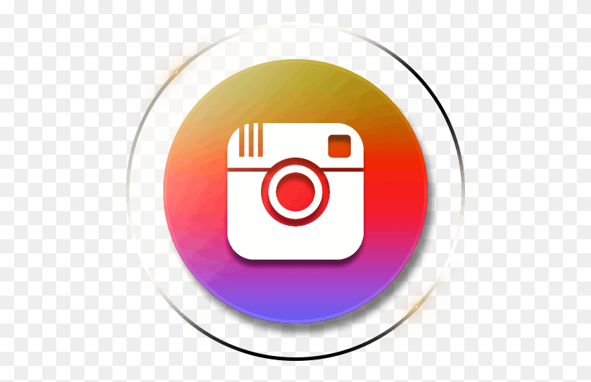 483x483 Round Instagram Graphic Transparent Background Instagram, Electronics, Tape, Graphics HD PNG Download