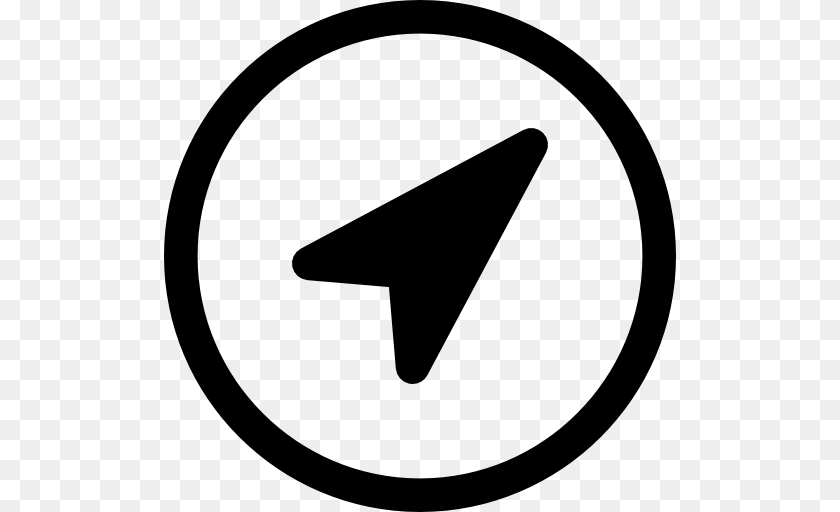 Round Location Indicator, Sign, Symbol, Road Sign Sticker PNG