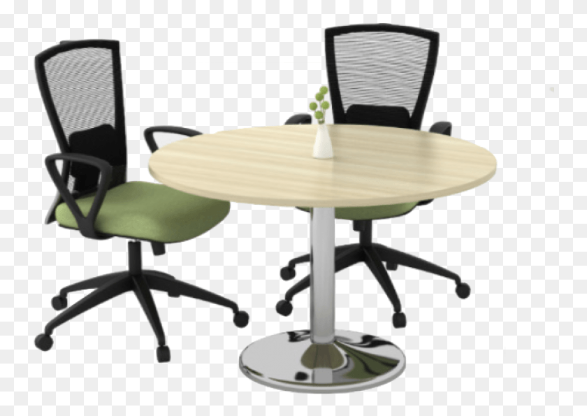 747x535 Round Meeting Table Table, Chair, Furniture, Dining Table HD PNG Download