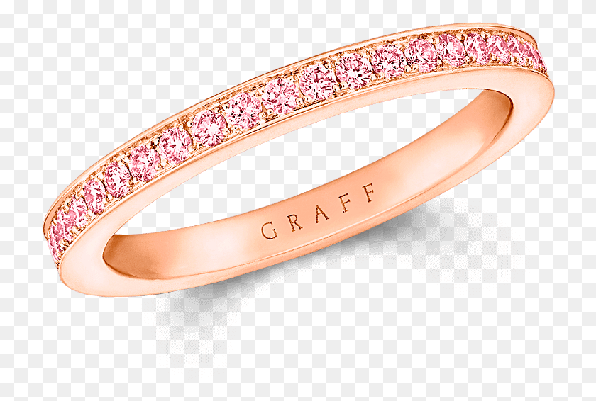 724x506 Round Pink Brilliant Cut Diamond In Rose Gold Eternity Ring, Accessories, Accessory, Jewelry HD PNG Download