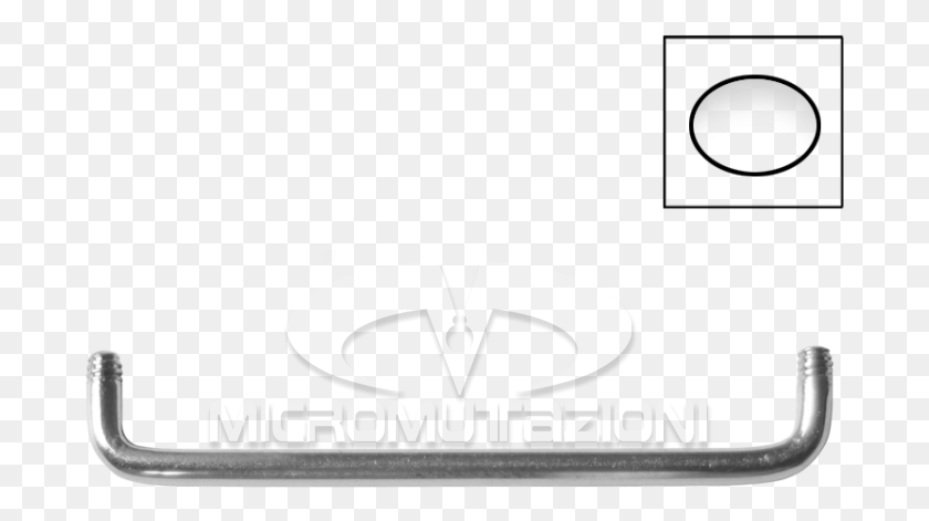 687x411 Rounded Bar Clothes Hanger, Stencil, Clothing, Apparel HD PNG Download