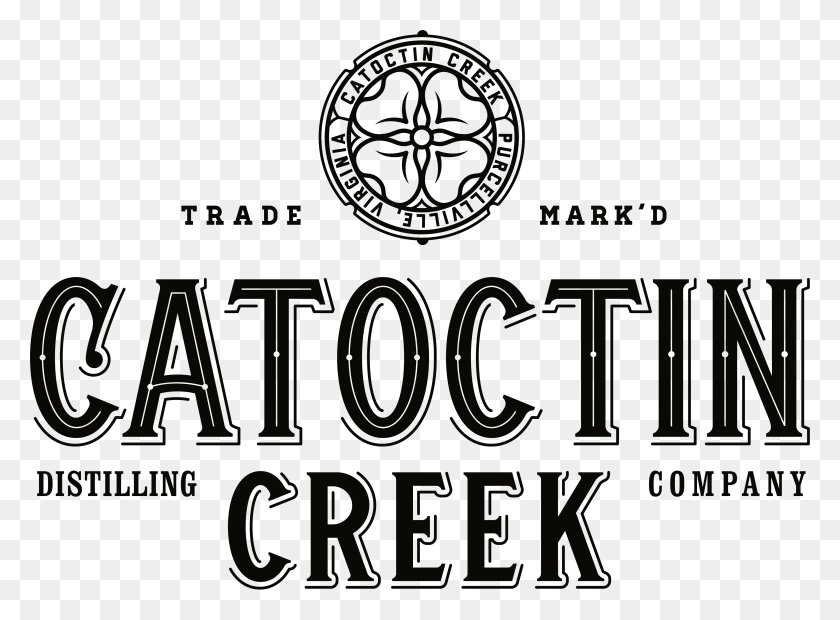 3790x2724 Descargar Png Roundel Of Catoctin Creek Distillery Purcellville Catoctin Creek Distilling Logo, Texto, Etiqueta, Word Hd Png