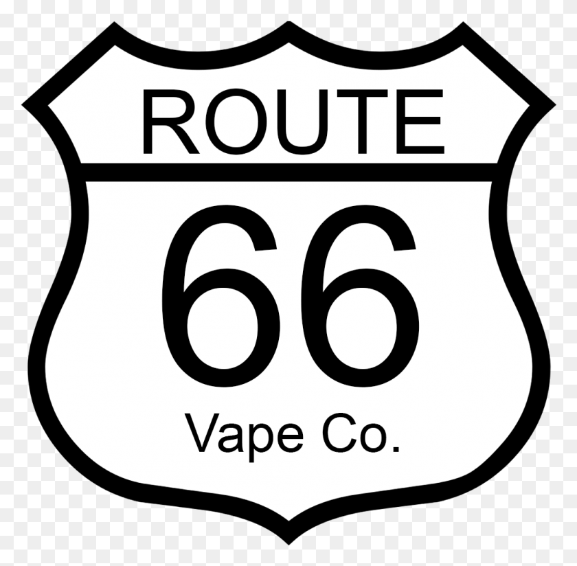 1002x982 Route 66 Vape Co Route, Texto, Símbolo, Número Hd Png