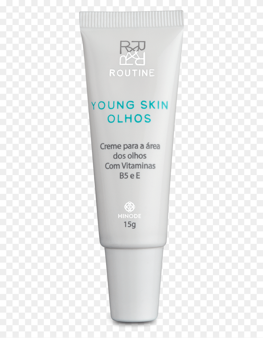 338x1021 Routine Young Skin Olhos Hinode Forever Living Aloe Scrub, Bottle, Cosmetics, Sunscreen HD PNG Download
