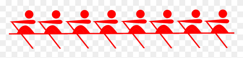 961x175 Rowing Oars Team Sport Pictogram Red Eight Rowing Team, Vehicle, Transportation, Symbol HD PNG Download