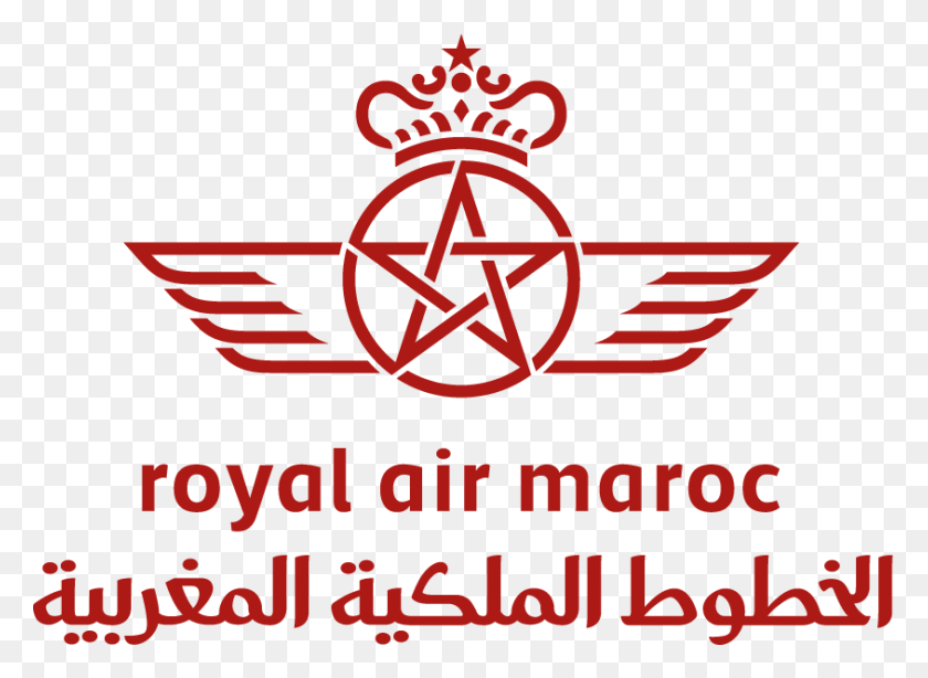 844x600 Royal Air Maroc Logo Royal Air Maroc Airline Logo, Symbol, Poster, Advertisement HD PNG Download