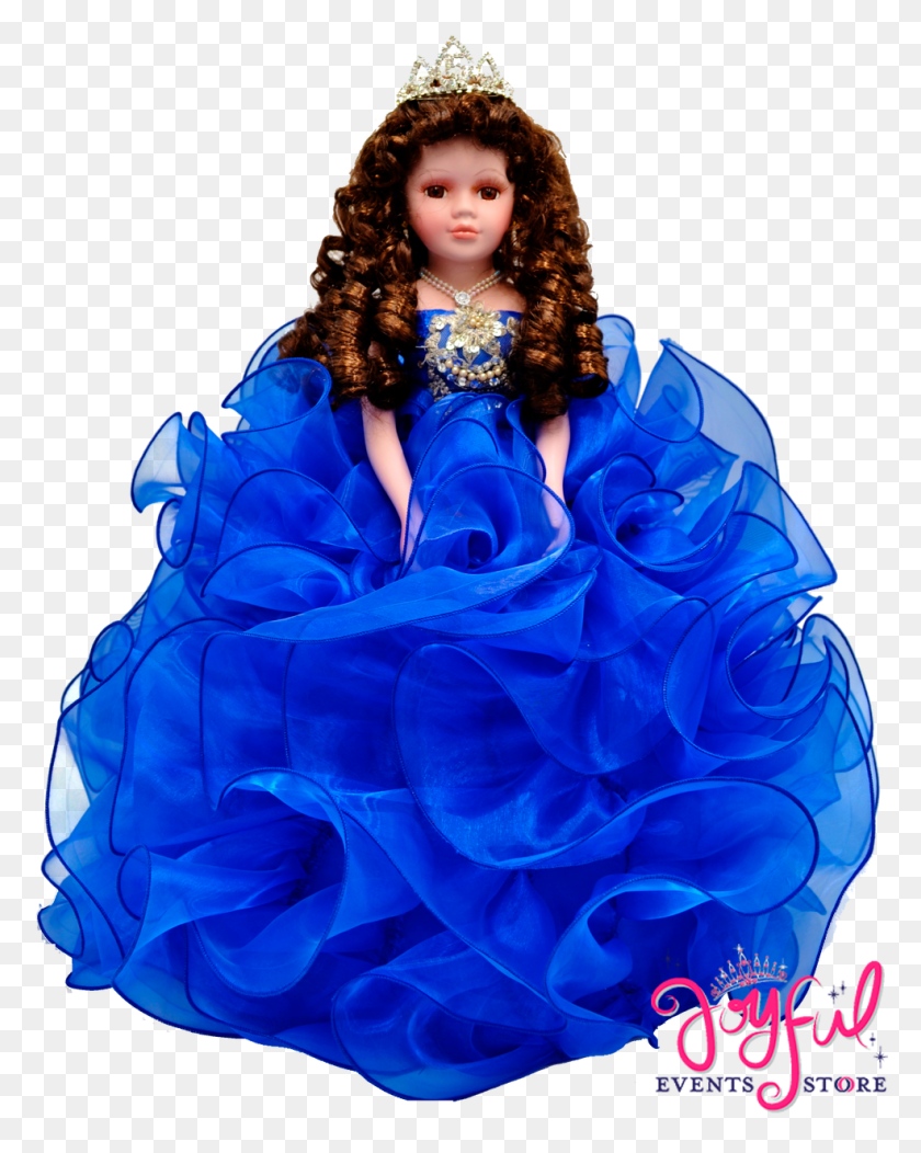 985x1253 Royal Blue Quinceanera Doll, Toy, Barbie, Figurine HD PNG Download
