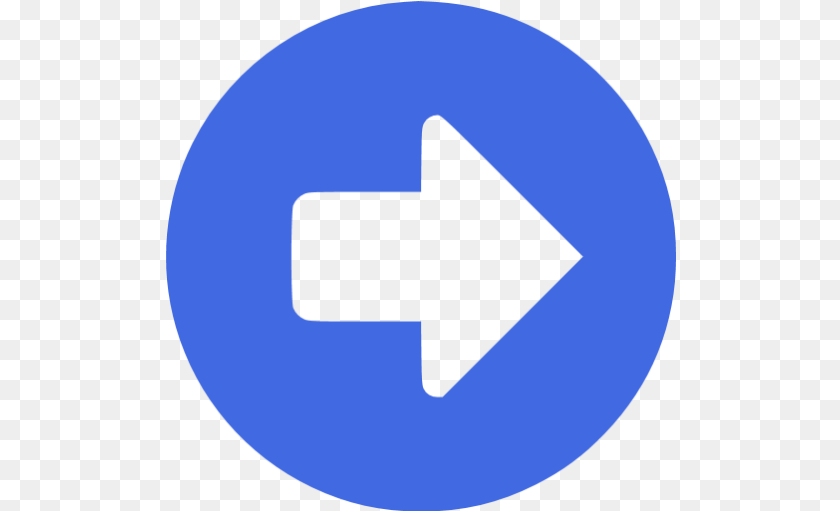Royal Blue Right Circular Icon Grey Right Arrow Icon, Sign, Symbol, Disk Transparent PNG