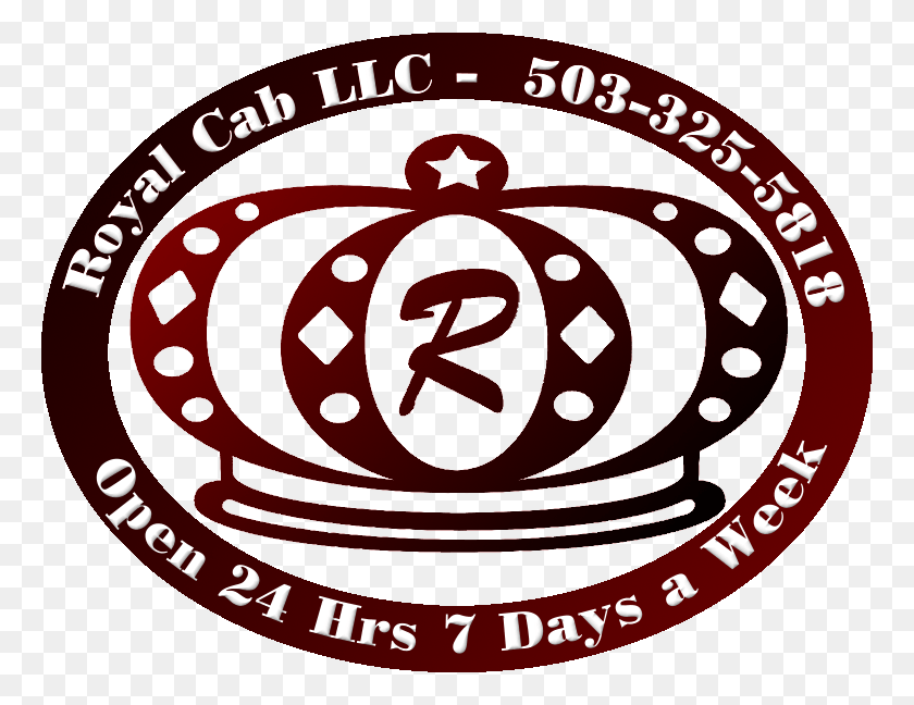 764x588 Royal Cab Logo Circle, Symbol, Trademark, Badge HD PNG Download
