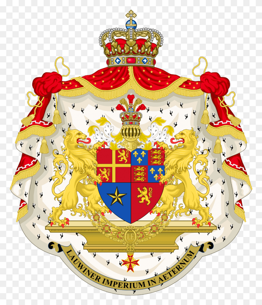 1055x1242 Royal Coat Of Arms Of The Lauwiner Empire And Of Jonas Greece Coat Of Arms, Birthday Cake, Cake, Dessert HD PNG Download