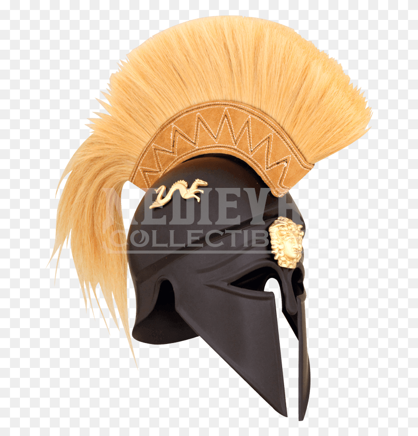 661x817 Royal Corinthian Helmet With Plume Greek Helmet Name, Clothing, Apparel, Hat Descargar Hd Png