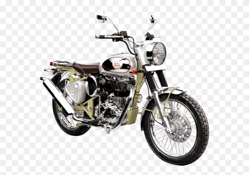 576x530 Royal Enfield Bullet Trials 500 Available In Green Royal Enfield Bullet, Motorcycle, Vehicle, Transportation HD PNG Download