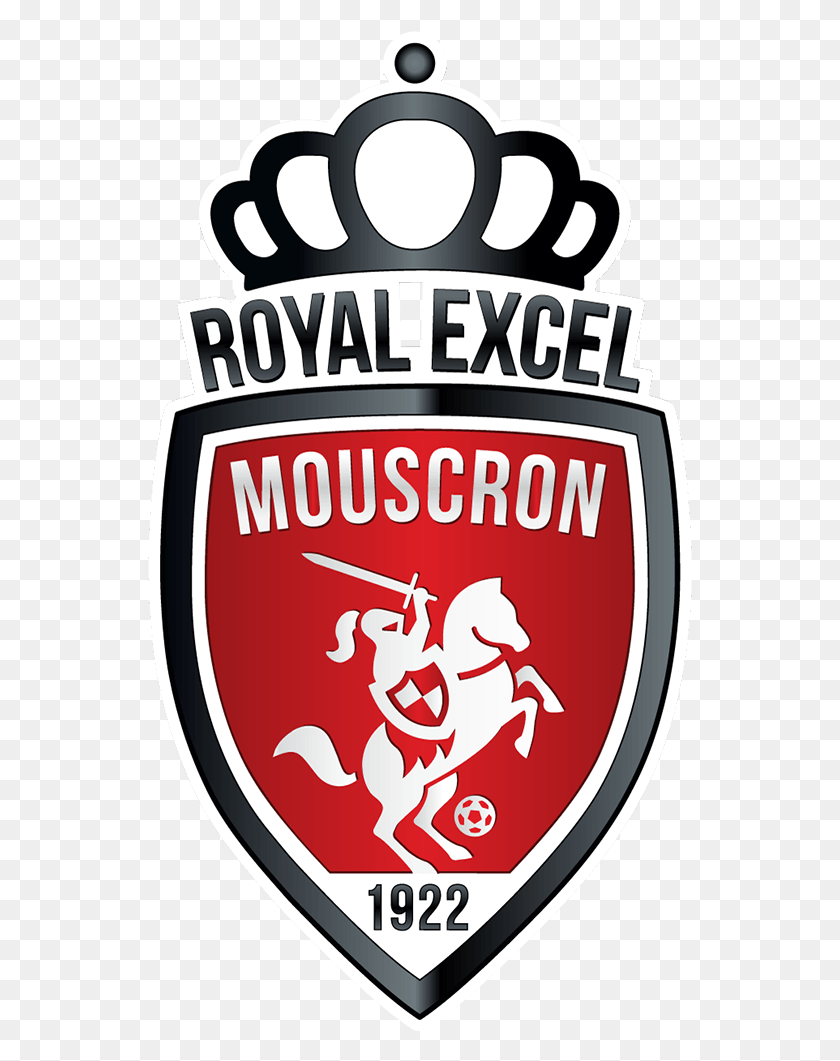 545x1001 Descargar Png Royal Excel Mouscron Logo Mouscron Fc, Símbolo, Marca Registrada, Armadura Hd Png