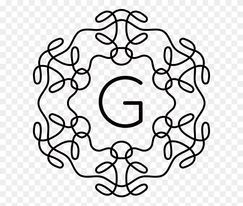 613x651 Royal Monogram Logo Circle, Text, Hand, Symbol Descargar Hd Png