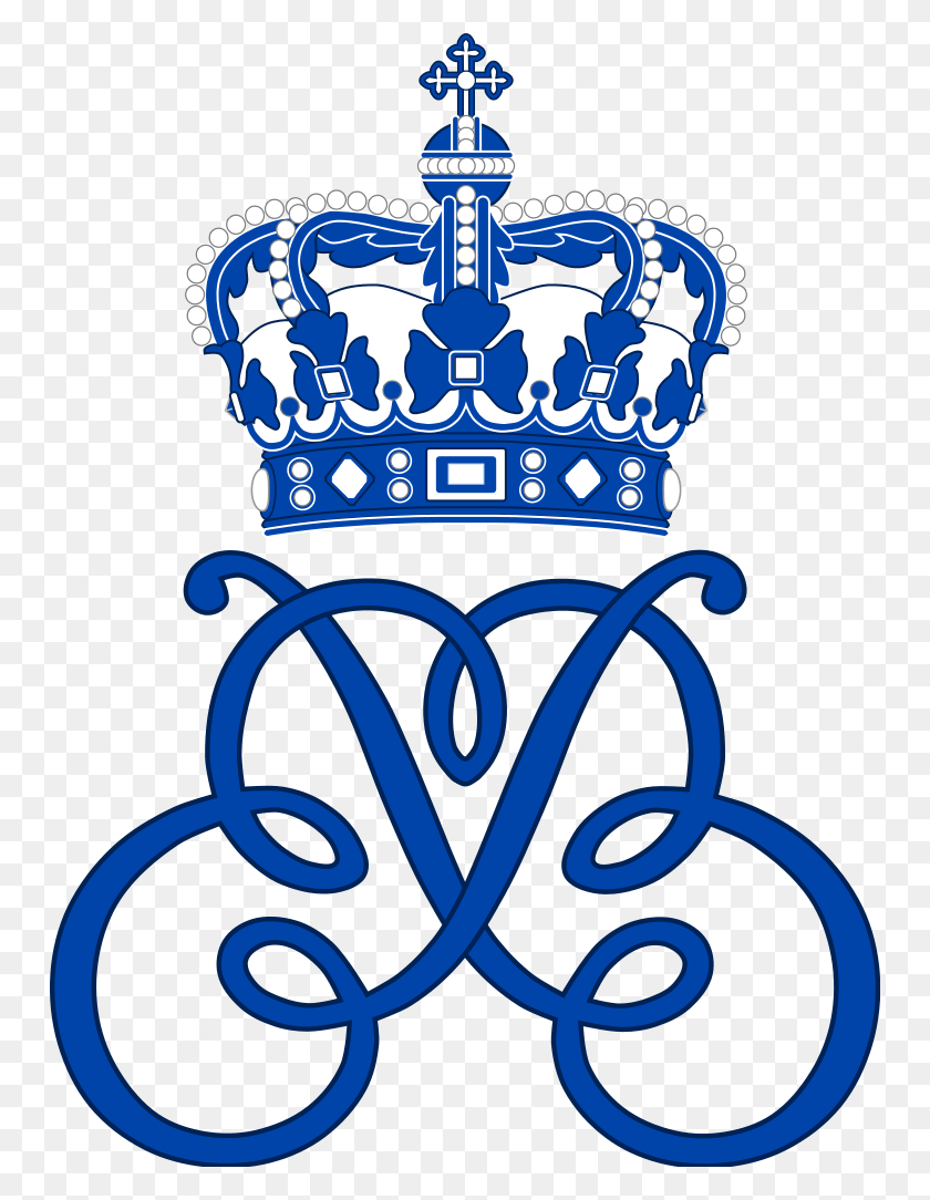 750x1024 Royal Monogram Of Princess Beneditke Of Denmark Royal Monogram Princess Marie, Jewelry, Accessories, Accessory HD PNG Download