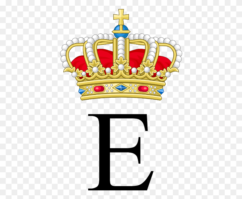 426x633 Royal Monogram Of Princess Elisabeth Of Belgium Upper And Lower Case E, Jewelry, Accessories, Accessory HD PNG Download