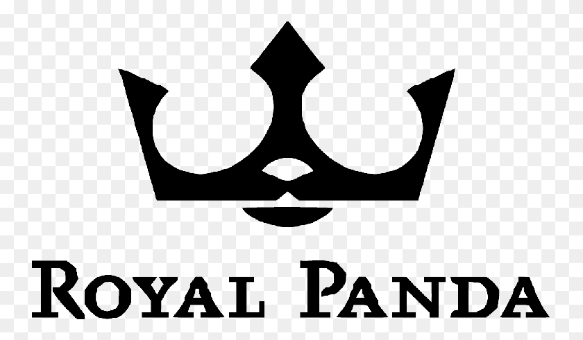747x431 Royal Panda Casino Logo Royal Panda Logo, Stencil, Cross, Symbol HD PNG Download