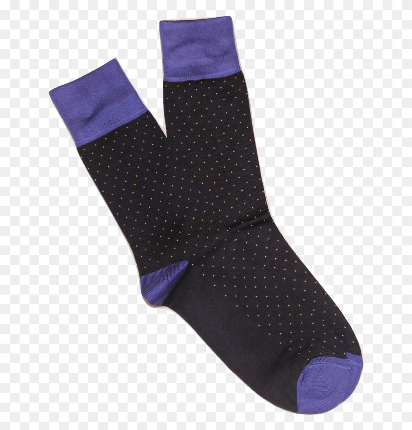 645x816 Royal Purple And Lilac Sock, Clothing, Apparel, Shoe Descargar Hd Png