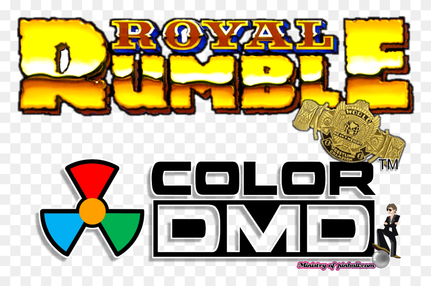 776x499 Royal Rumble Wwf Pinball Machine Target Decals Metallica Pinball Logo, Person, Human, Pac Man HD PNG Download