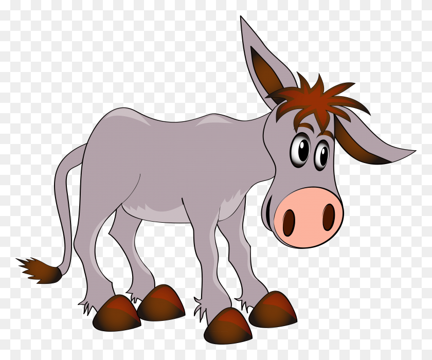 7323x6018 Royalty Free Donkey Vector Stock Cartoon Donkey, Mammal, Animal HD PNG Download