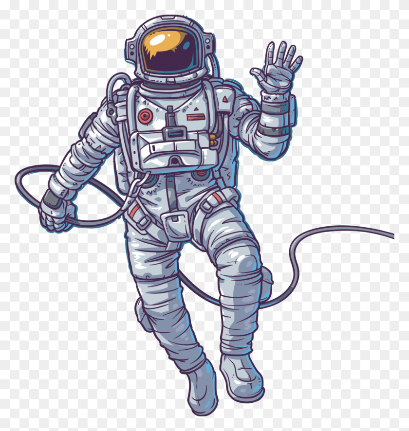 1170x1239 Royalty Free Floating Illustration Astronaut, Person, Human HD PNG Download