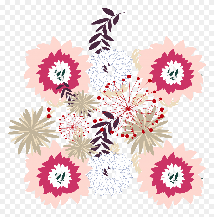 3436x3488 Royalty Free Floral Design Chrysanthemum Motif Floral Design, Graphics, Pattern HD PNG Download