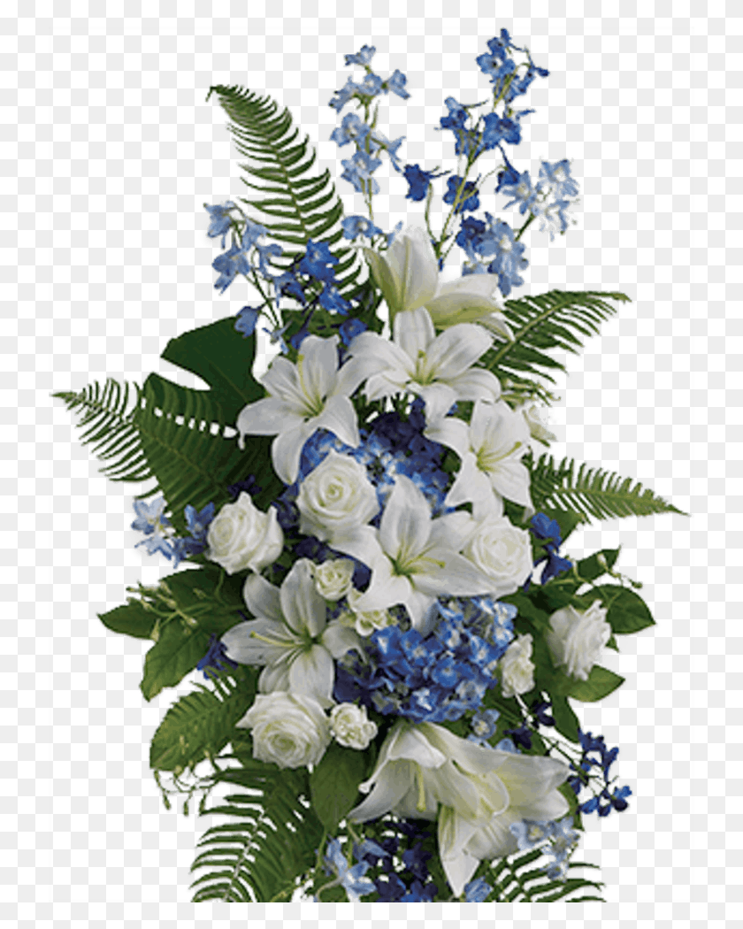 730x990 Royalty Free Fresh Photograph Of Where To Blue And White Funeral Spray, Plant, Graphics HD PNG Download