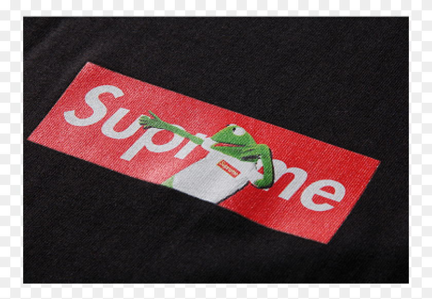 751x522 Royalty Free Frog Box T Shirt Black Supreme Kermit The Frog T Shirt, Rug, Text, Linen HD PNG Download