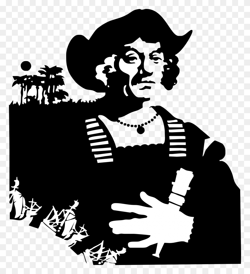 2175x2400 Royalty Free Library Big Image Christopher Columbus Transparent Background, Stencil, Performer, Poster HD PNG Download