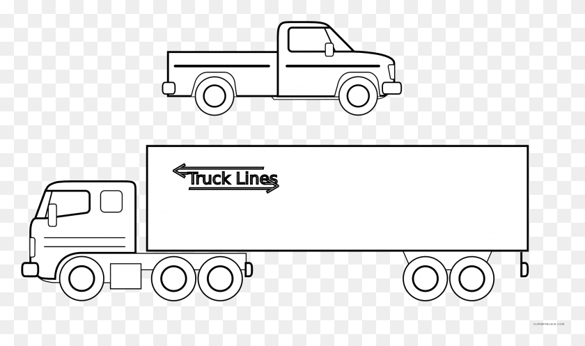 2385x1339 Royalty Free Library Clipartblack Com Transportation Pickup Truck, Truck, Vehicle, Trailer Truck HD PNG Download