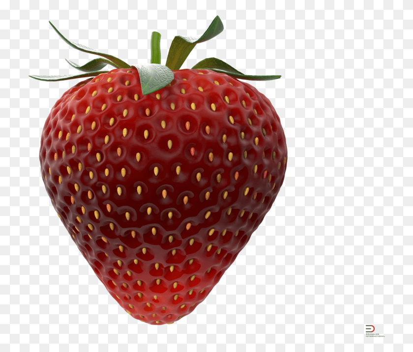 728x657 Royalty Free Library D Model Cgstudio Royaltyfree Strawberry, Fruit, Plant, Food HD PNG Download