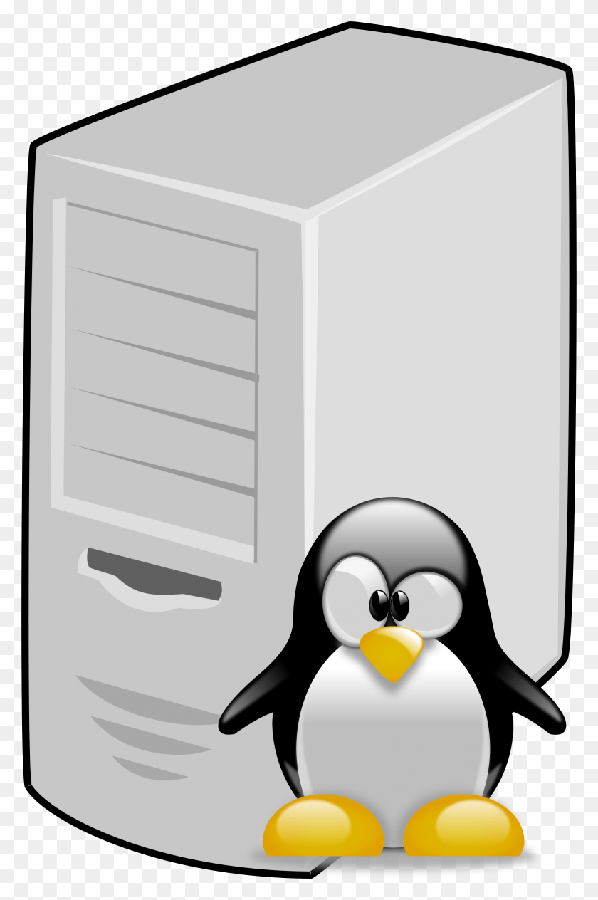 1554x2400 Linux Big Image Linux Server Клипарт, Птица, Животное, Пингвин Png Скачать Бесплатно