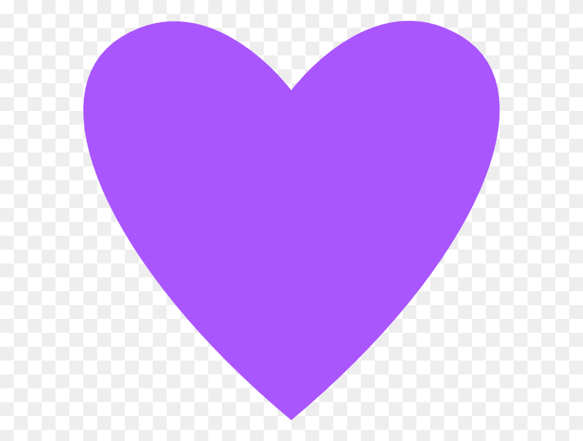 600x576 Png Изображение - Фиолетовое Сердце Картинки Png.