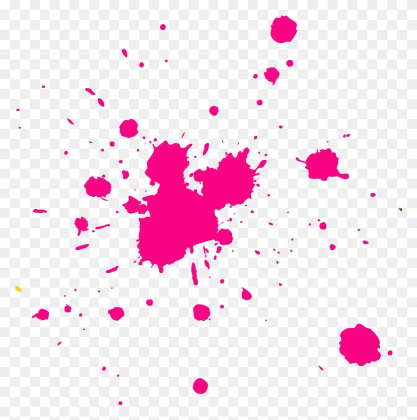 976x986 Royalty Free Splat For Free Pink Paint Splatter, Paper, Confetti, Christmas Tree HD PNG Download