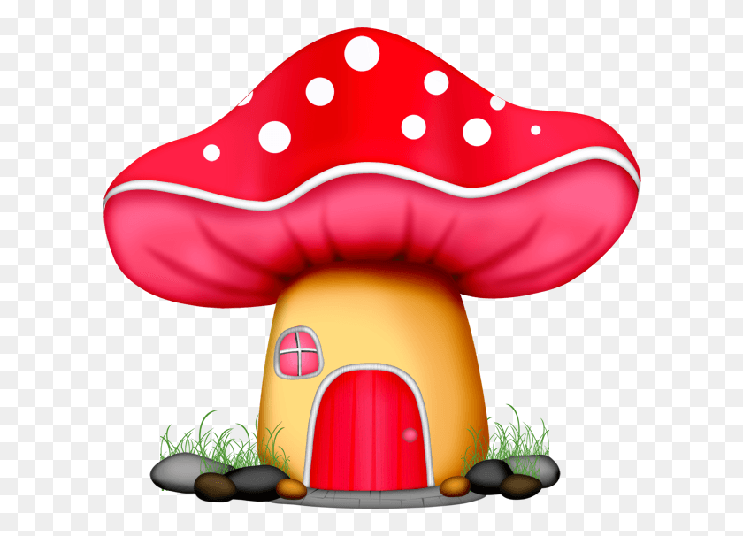 610x546 Royalty Free Wp Tos House Album Mushroom Fairy House Clipart, Toy, Plant, Food HD PNG Download