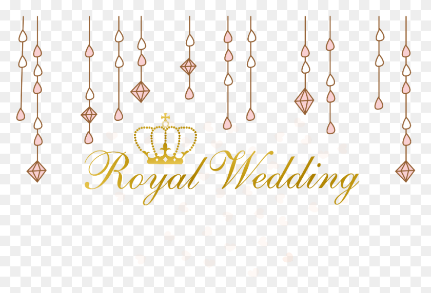 904x594 Royalwedding Curtain Jewels Background Hearts Royal Wedding Logo, Chandelier, Lamp, Text HD PNG Download