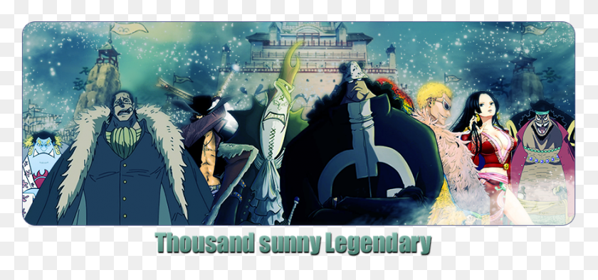 875x375 Rpg Thousand Sunny Legendary Crocodile One Piece, Плакат, Реклама, Человек Hd Png Скачать