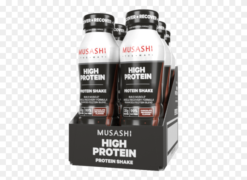 377x551 Rtd High Protein Shipper Choc Musashi High Protein Shake, Beverage, Drink, Soda HD PNG Download