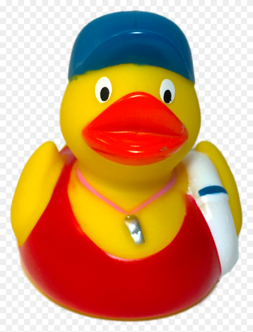 866x1159 Rubber Ducky Horns Rubber Duck With Cap, Figurine, Toy, Inflatable HD PNG Download