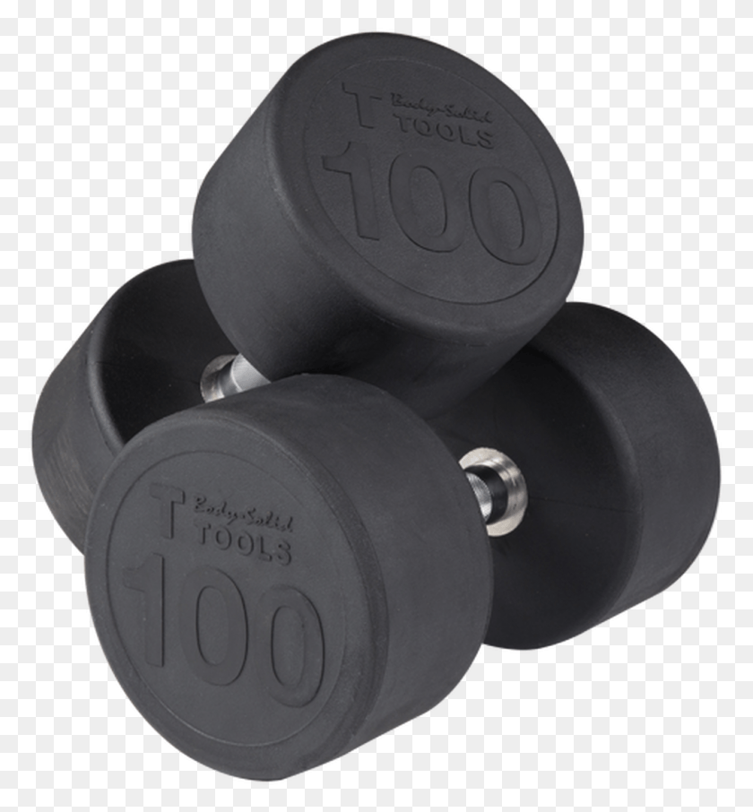1011x1097 Rubber Round Dumbbell Set 5 100lbs Round Dumbbell Set For Sale, Pedal, Tape HD PNG Download