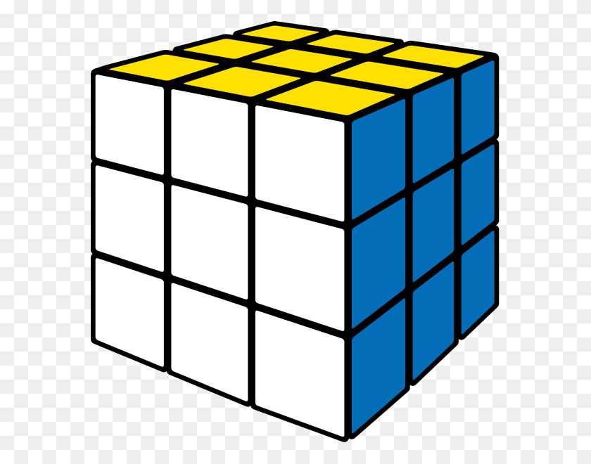 581x600 Rubiks Cube White Black And White Rubiks Cube, Rubix Cube HD PNG Download